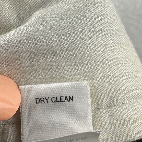 2/$30 Banana Republic Martin Fit Pants Size 10P Wool Silk Cuffed Neutral Office - Picture 11 of 11